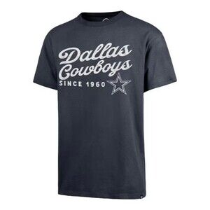 Mens 47 Brand Dallas Cowboys Crewneck Short Sleeve Tshirt Navy Medium sportswear
